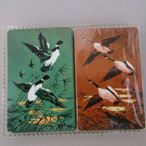 Vintage Hoyle 2‑Pk. Playing Cards Set, Ducks, USA‑Made, One Sealed, One Like New